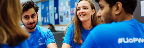student ambassadors sitting together