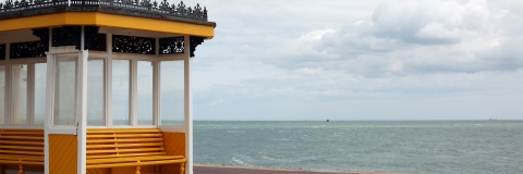 View of Portsmouth coast
