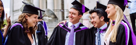 Students at Graduation in Guildhall Square