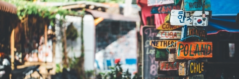 Thailand street signs