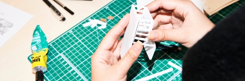 Student building architectural model