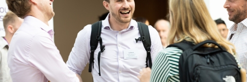 Group of people laughing