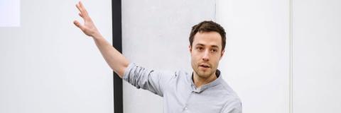 Man giving presentation