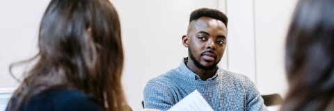 Students in a seminar discussion