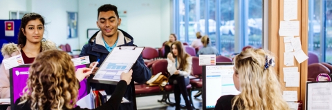 Students and public using dental health clinic