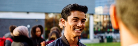 International students at Ravelin Park