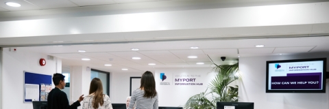 MyPort information hub counter