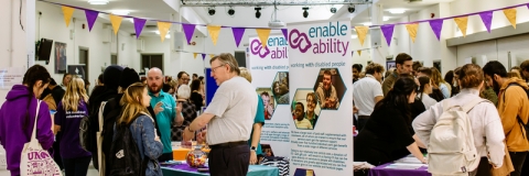 Students at Volunteering Fair