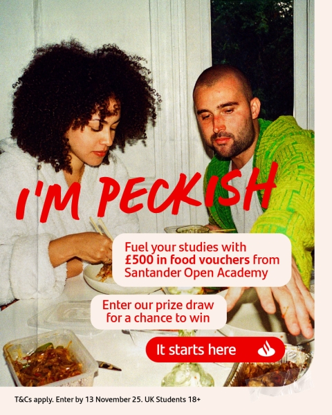 Santander Fuel Your Studies prize draw