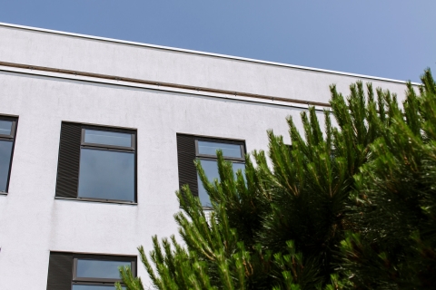 An external shot of Portland Building