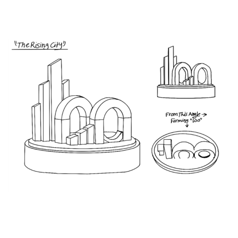 Student Impact Award initial sketch drawing