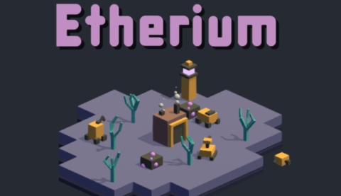 A screenshot from the game Etherium, programmed by Computer Games Technology student Kian Bennett