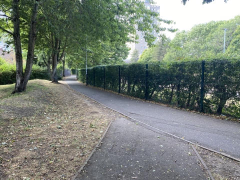 Alleyway along Winston Churchill Avenue before works