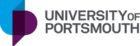 University of Portsmouth purple and blue logo