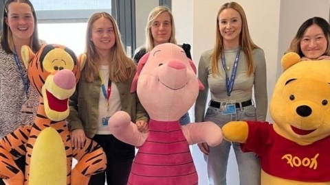 with other interns