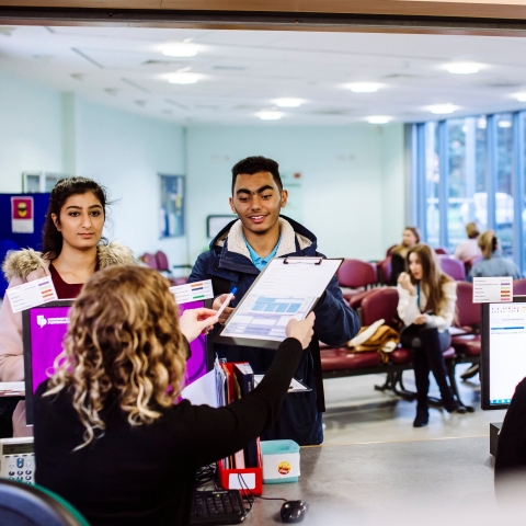 Students and public using dental health clinic