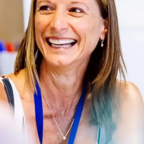 Smiling member of staff