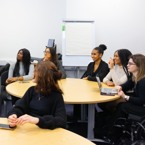 A group of students in a seminar