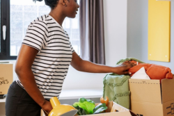 student halls donation boxes