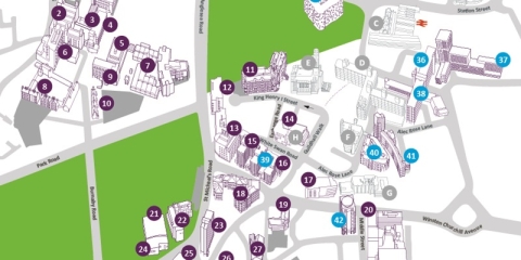 University of Portsmouth Quarter campus map