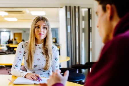 University degree apprentice in seminar