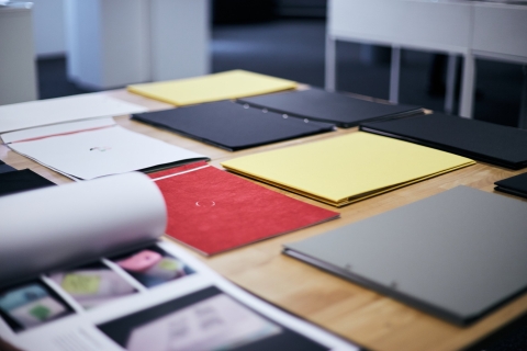 Graphic design pamphlet