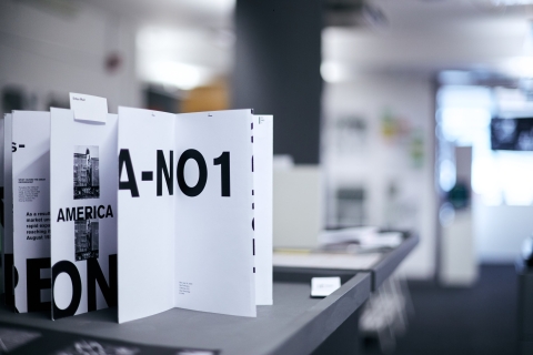 Graphic design pamphlet
