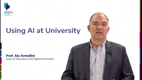 Using AI at university video thumbnail